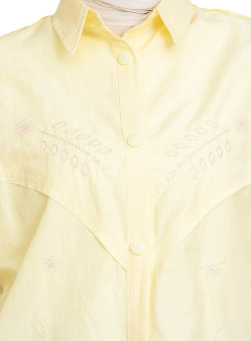 Pastel Yellow Design 71931 Shirt - Khotwh